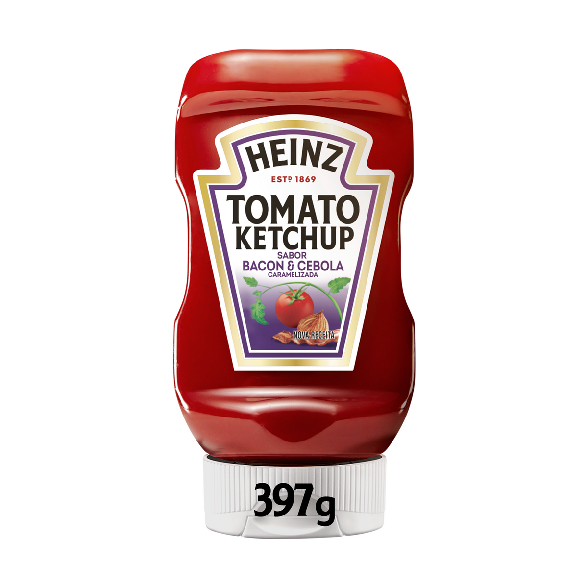 Ketchup Bacon & Cebola Caramelizada Heinz 397g