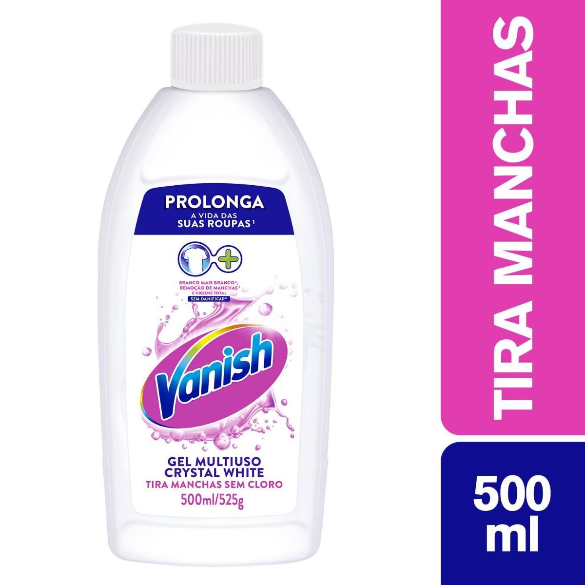 Tira-Manchas Gel Multiuso Vanish Crystal White Frasco 500ml