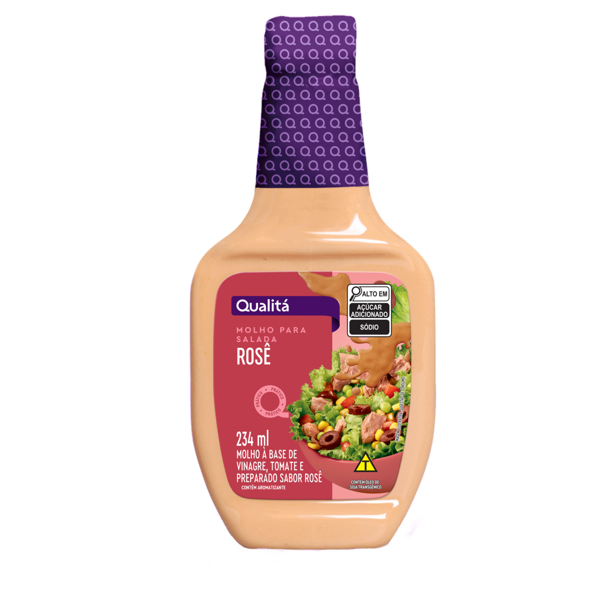 Molho para Salada Rosé Qualitá Squeeze 234ml