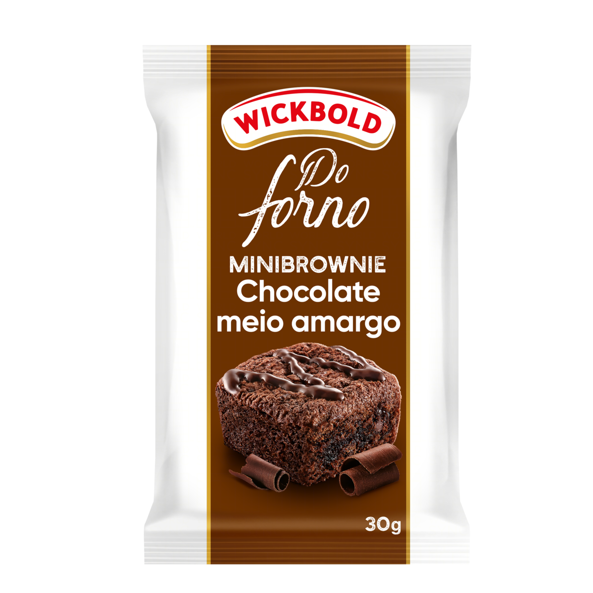 Minibrownie Chocolate Meio Amargo Wickbold Do Forno Pacote 30g