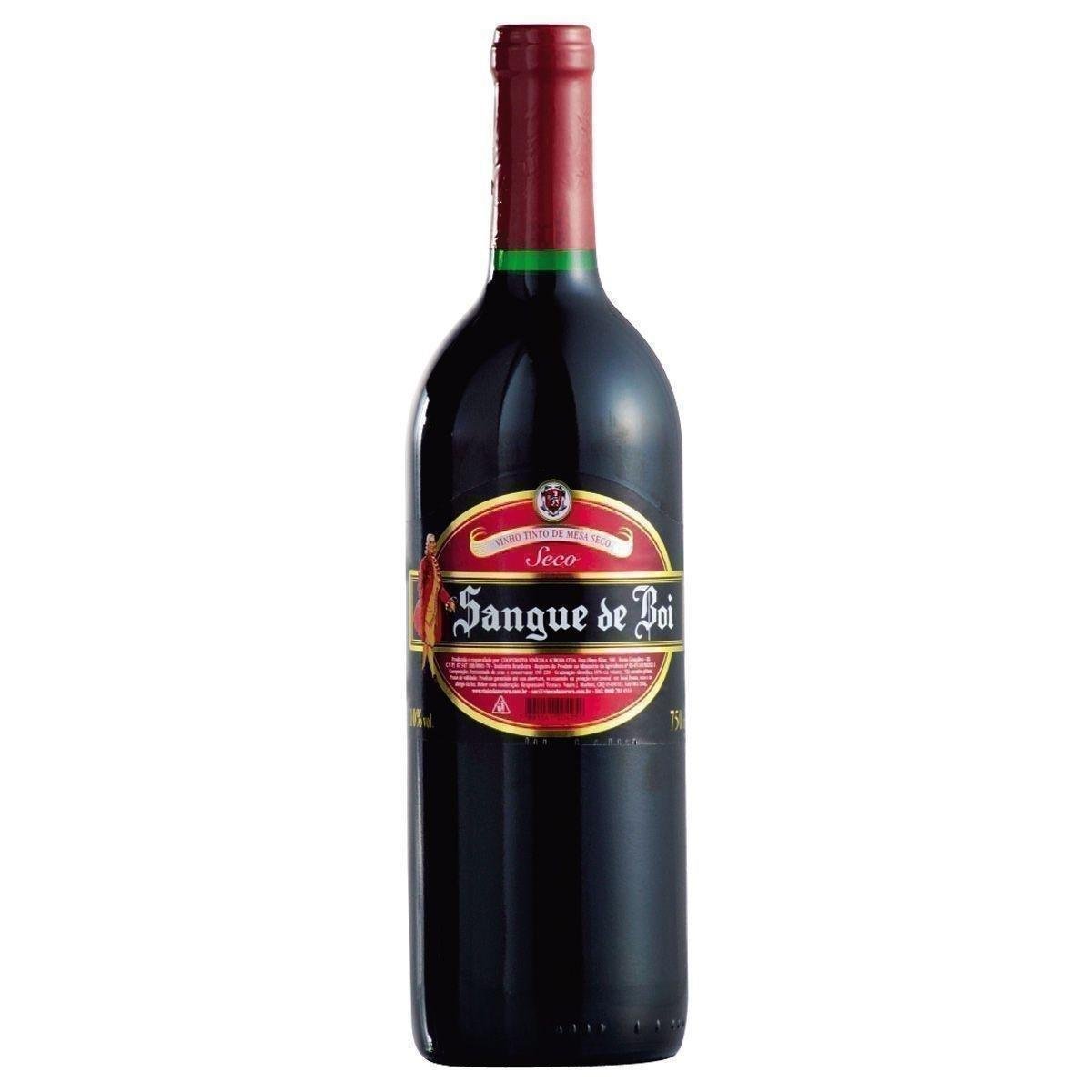 Vinho Tinto Brasileiro Sangue De Boi Seco 750ml