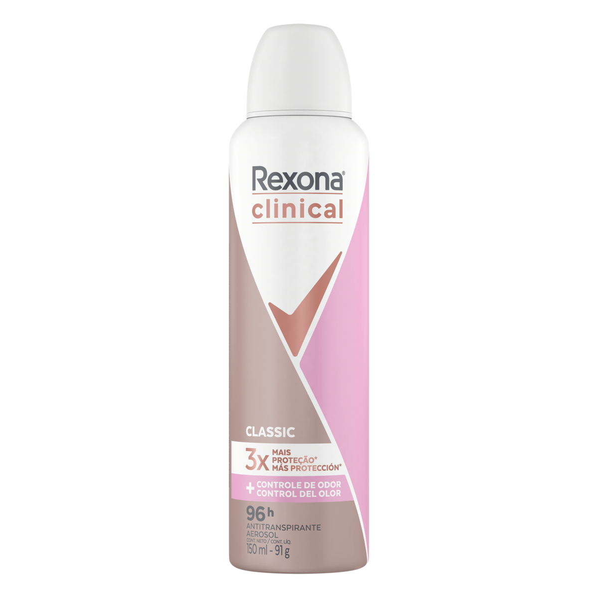 Antitranspirante Aerossol Classic Rexona Clinical 150ml Spray