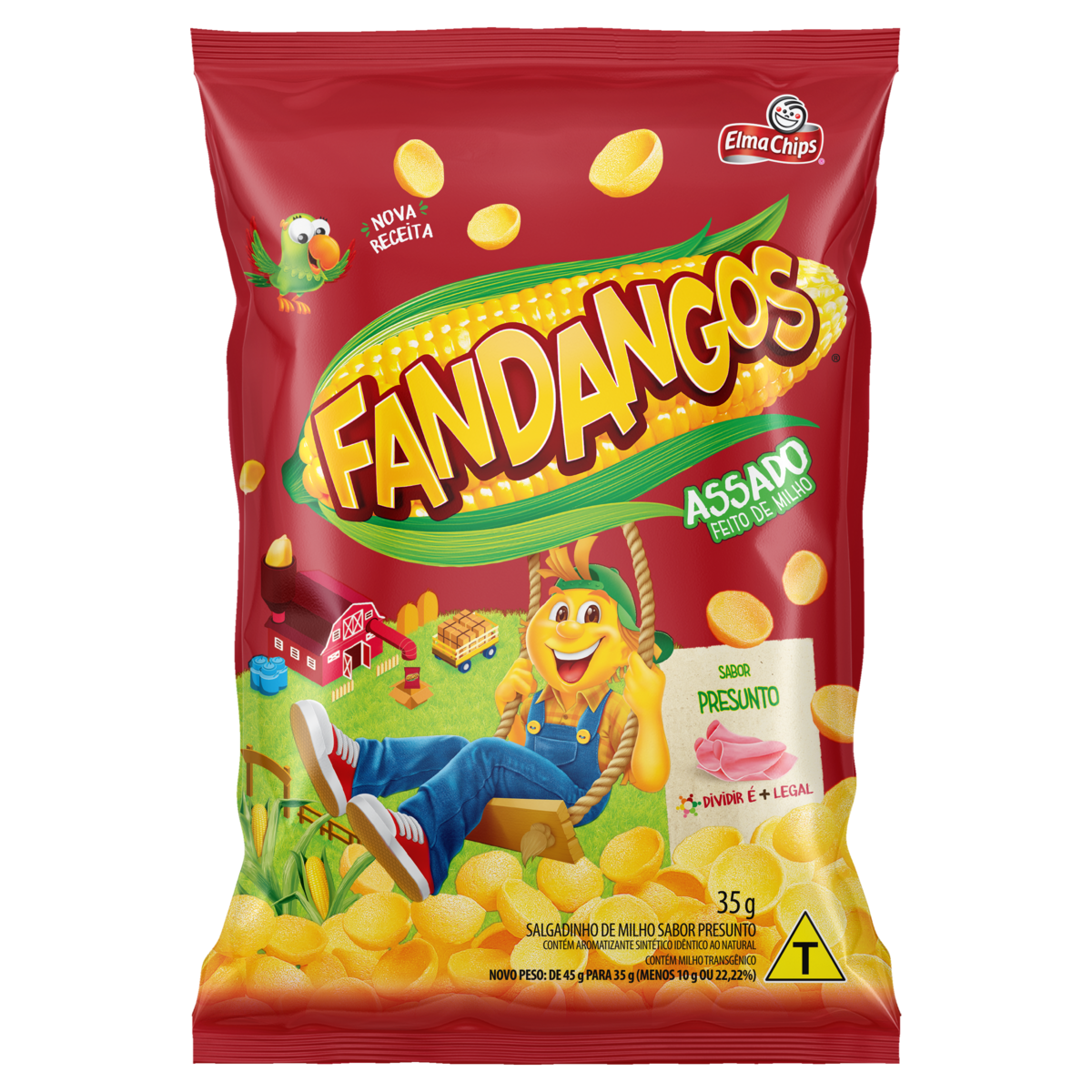 Salgadinho de Milho Presunto Elma Chips Fandangos Pacote 35g