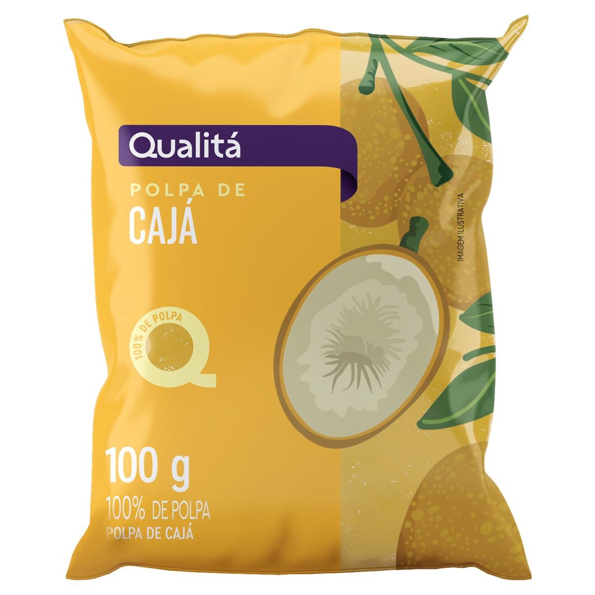 Polpa de Fruta Cajá Qualitá Pacote 100g