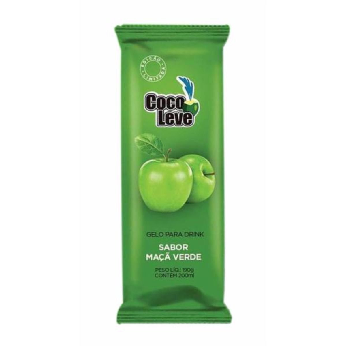 Gelo para Drink Maçã-Verde Coco Leve Pacote 190g