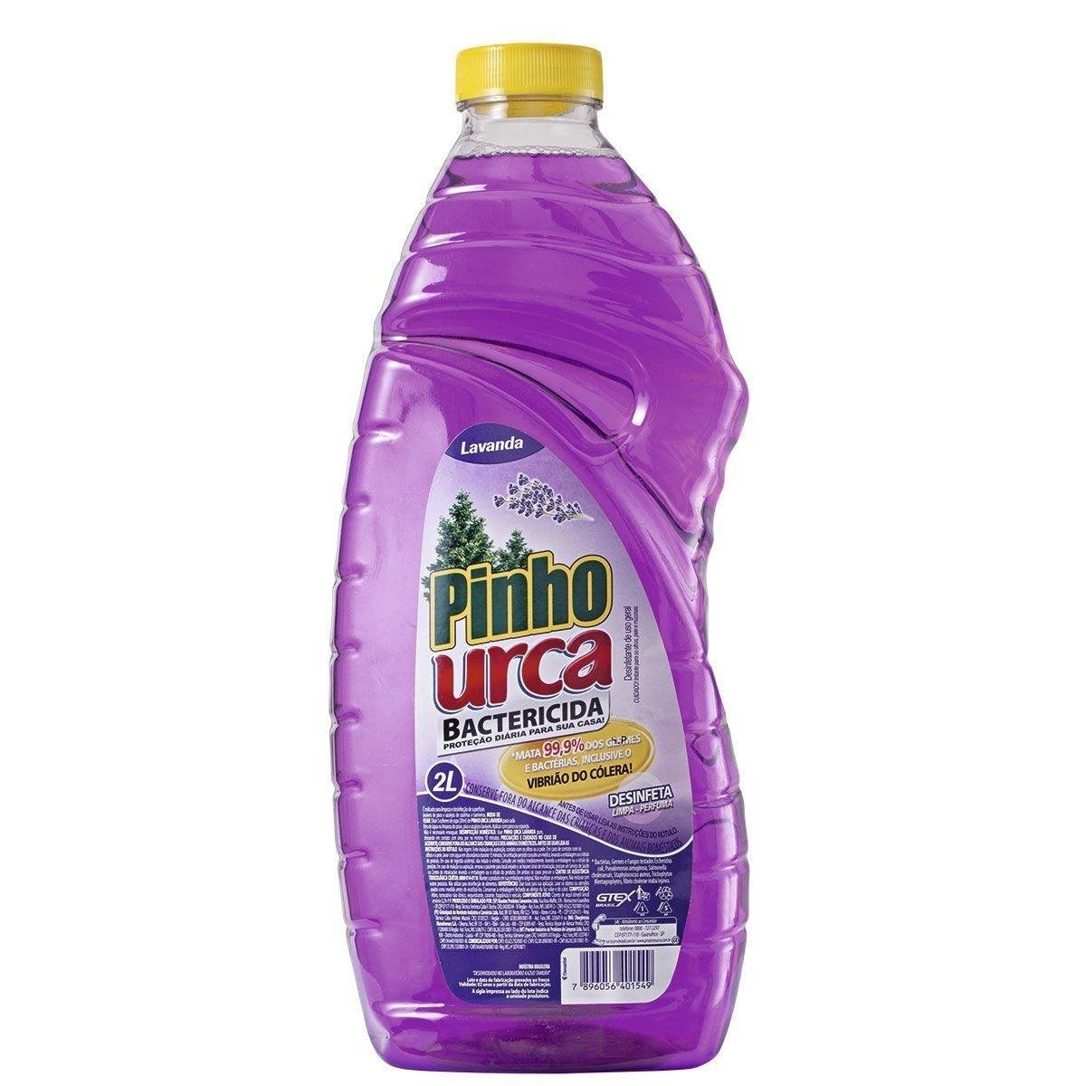 Desinfetante Multiuso Bactericida Lavanda Pinho Urca Frasco 2l