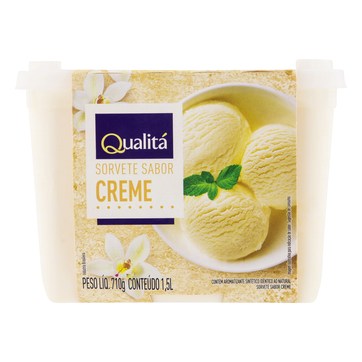 Sorvete Creme Qualitá Pote 1,5l