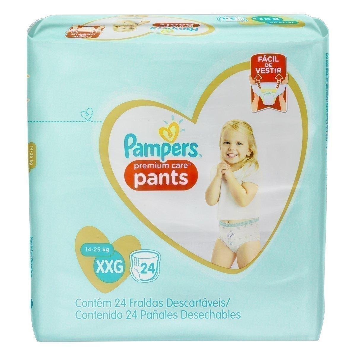 Fralda Pampers Pants Premium Care XXG 24 unidades