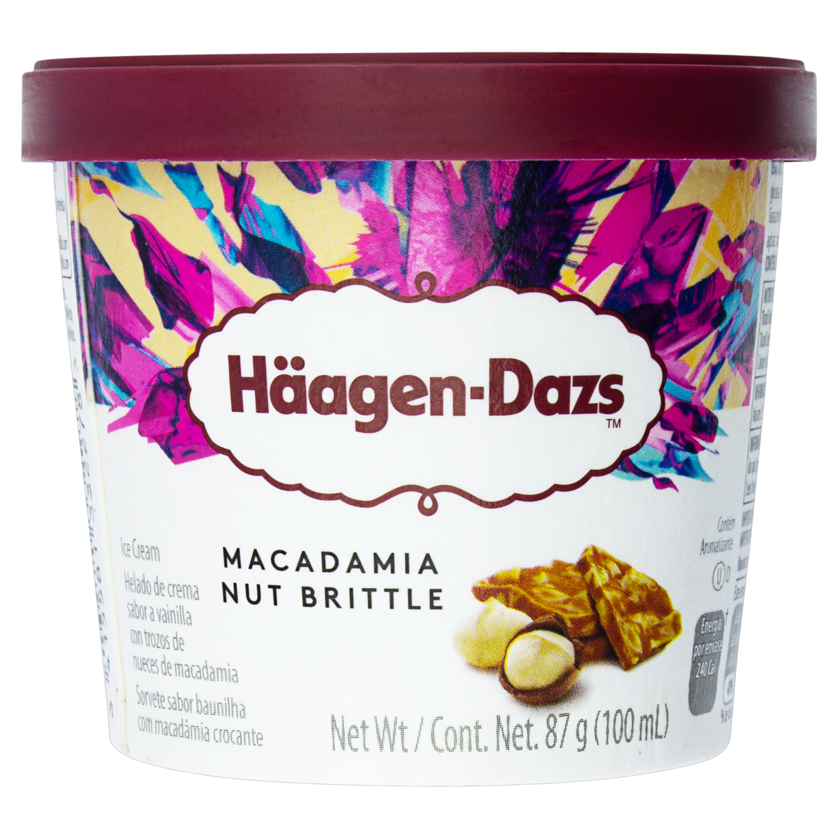 Sorvete Macadamia Nut Brittle Häagen-Dazs Pote 100ml