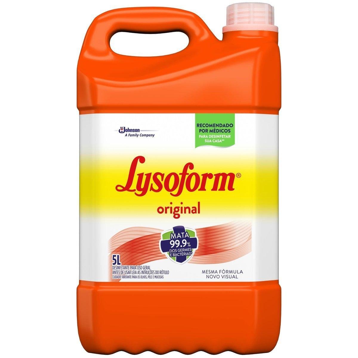 Desinfetante Uso Geral Original Lysoform Professional Galão 5l