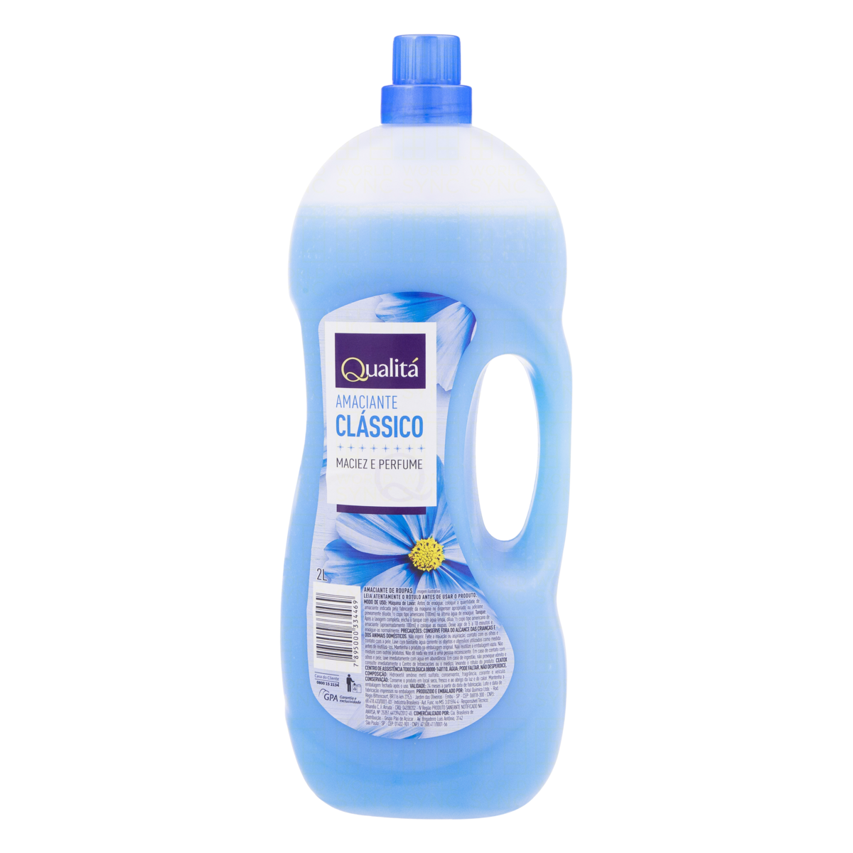 Amaciante de Roupa Diluído Clássico Qualitá Frasco 2l