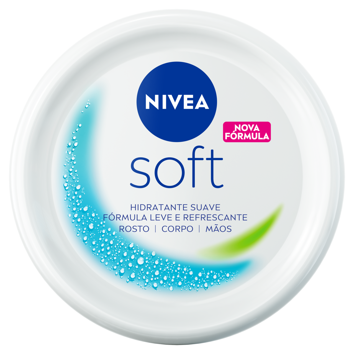 Hidratante Suave Rosto, Corpo e Mãos Nivea Soft Pote 49g