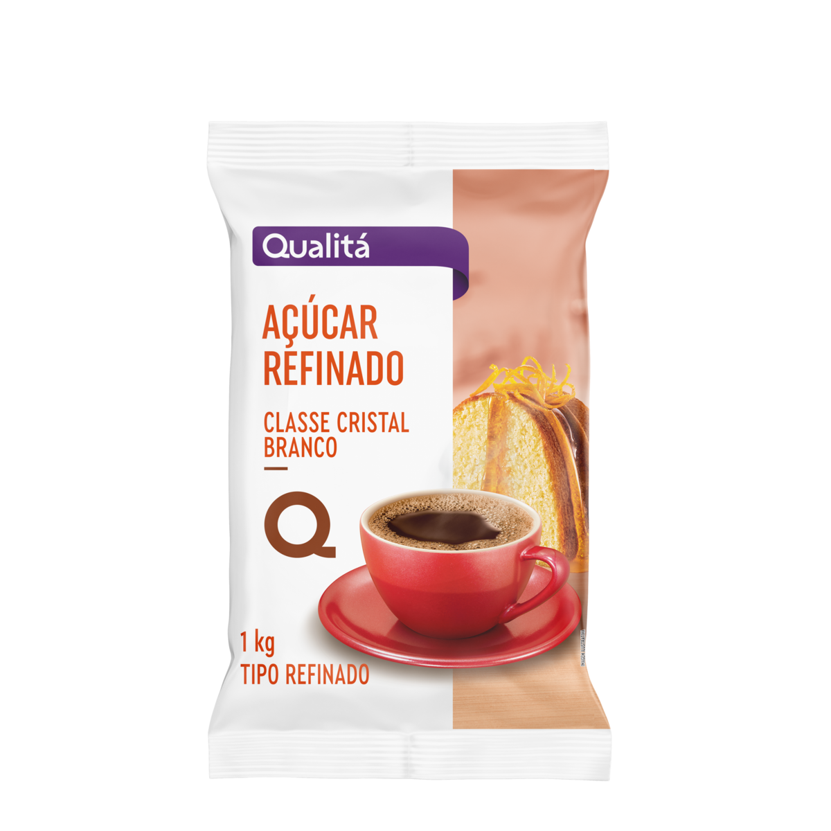 Açúcar Refinado QUALITÁ Pacote 1Kg