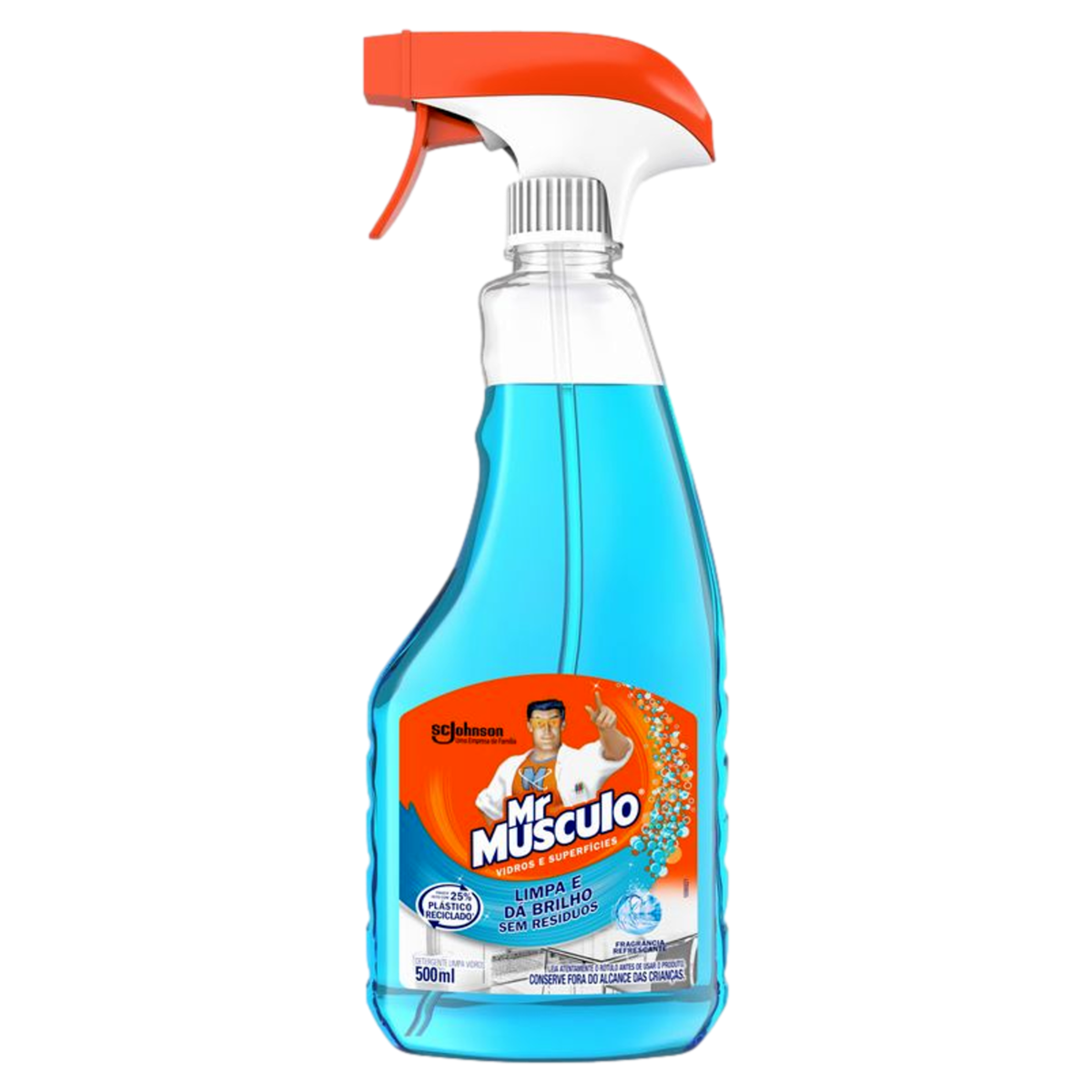 Limpa-Vidro Líquido Mr Músculo Frasco 500ml Borrifador