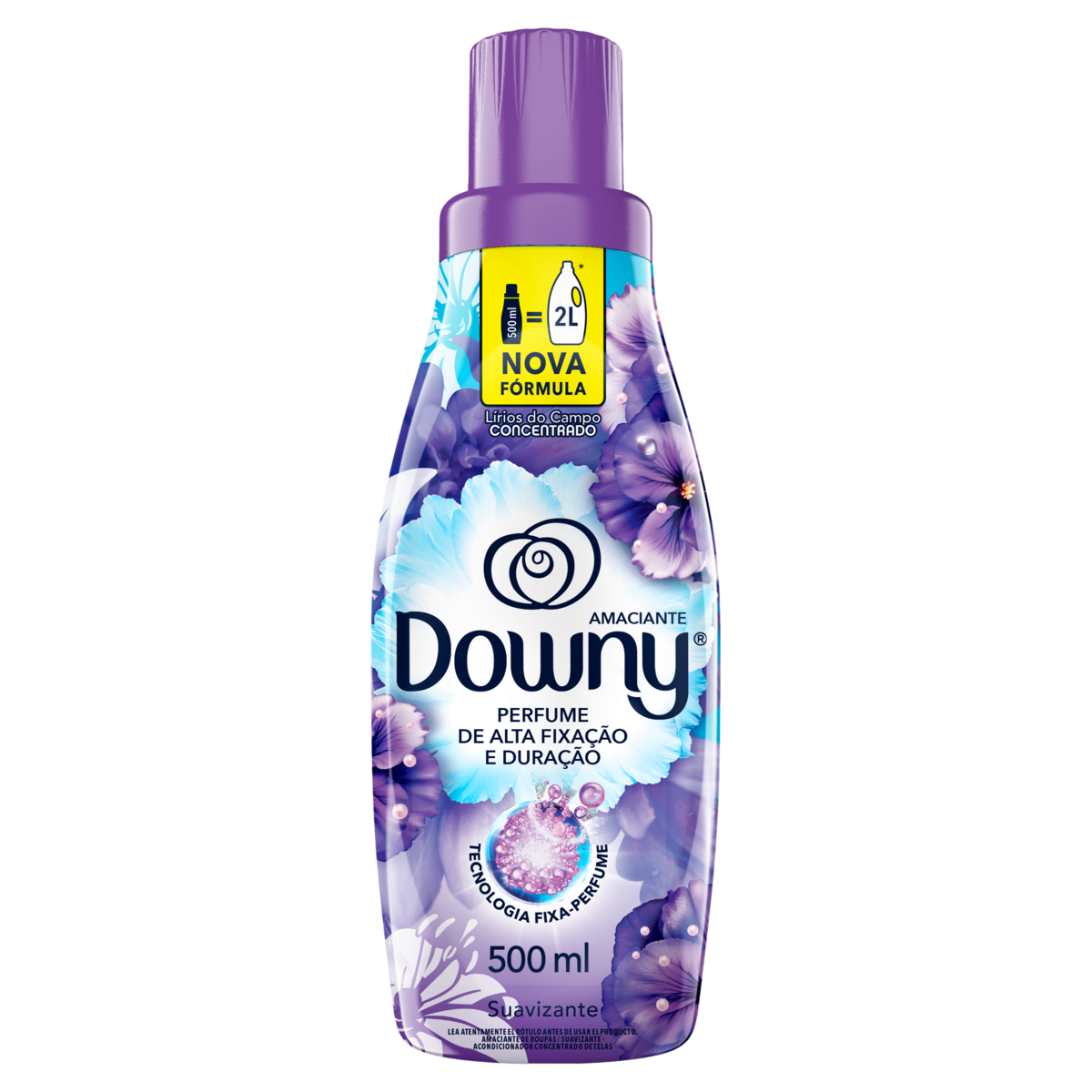 Amaciante de Roupa Concentrado Lírios do Campo Downy Frasco 500ml