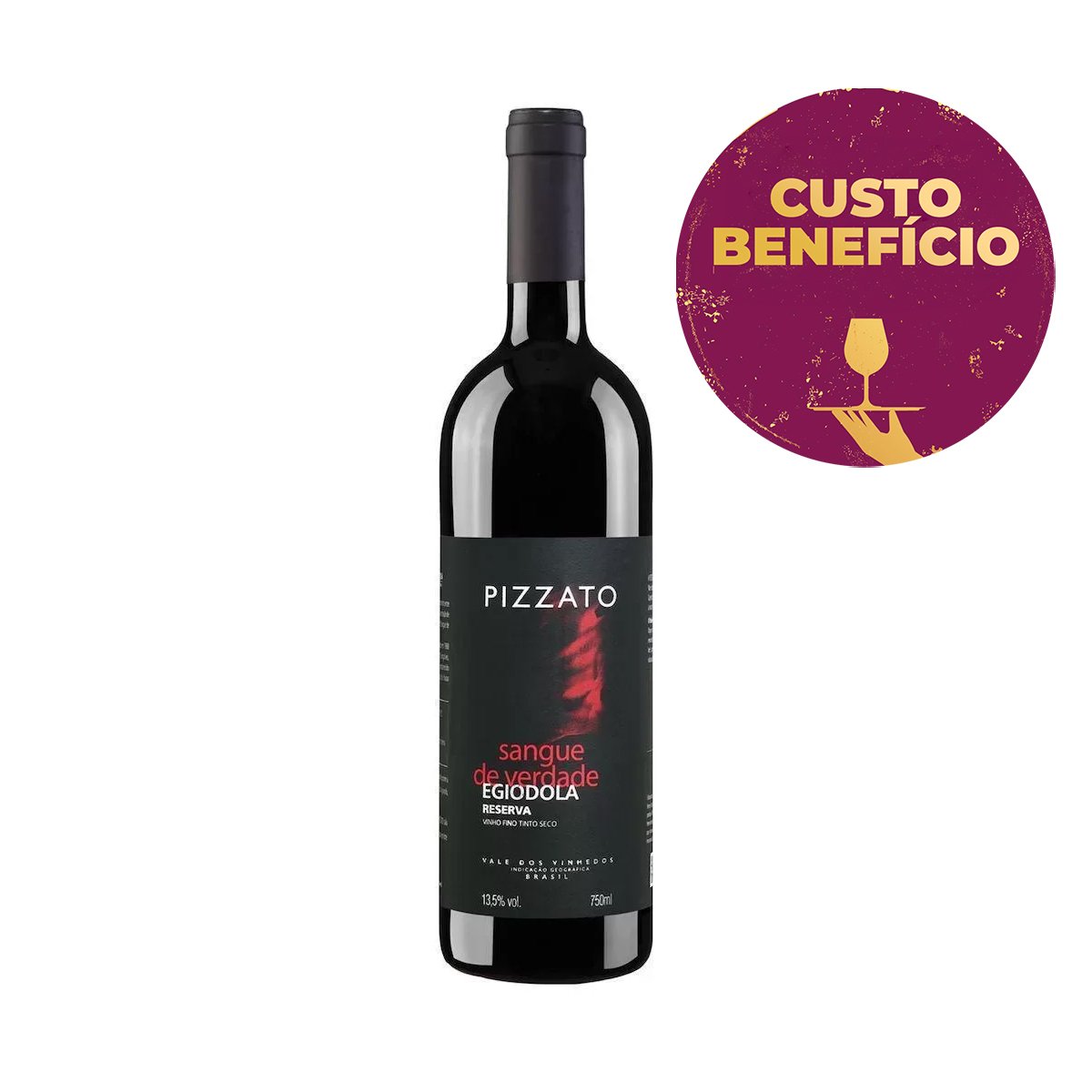 Vinho Tinto Brasileiro Pizzato Egiodola 750ml