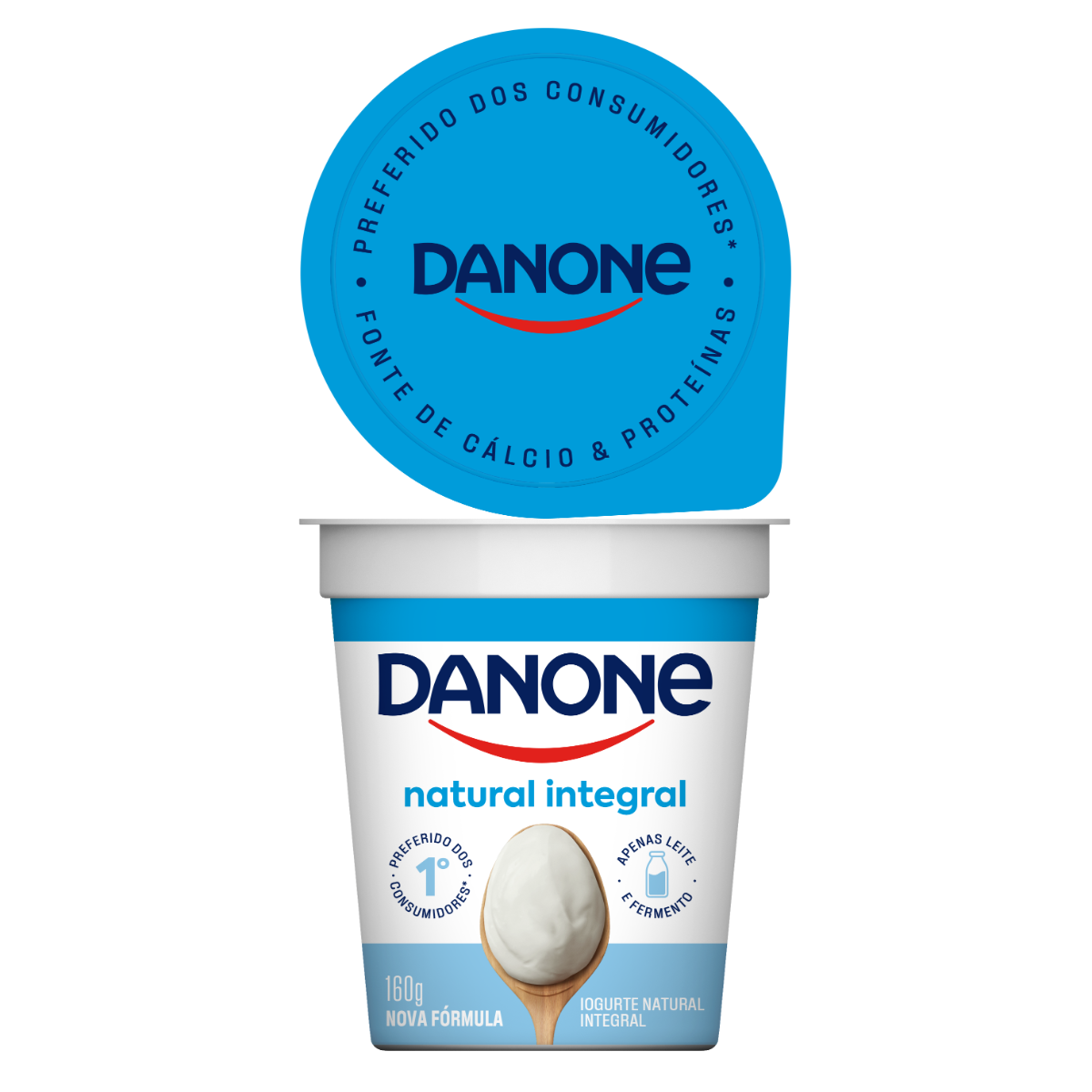 Iogurte Integral Natural Danone Copo 160g