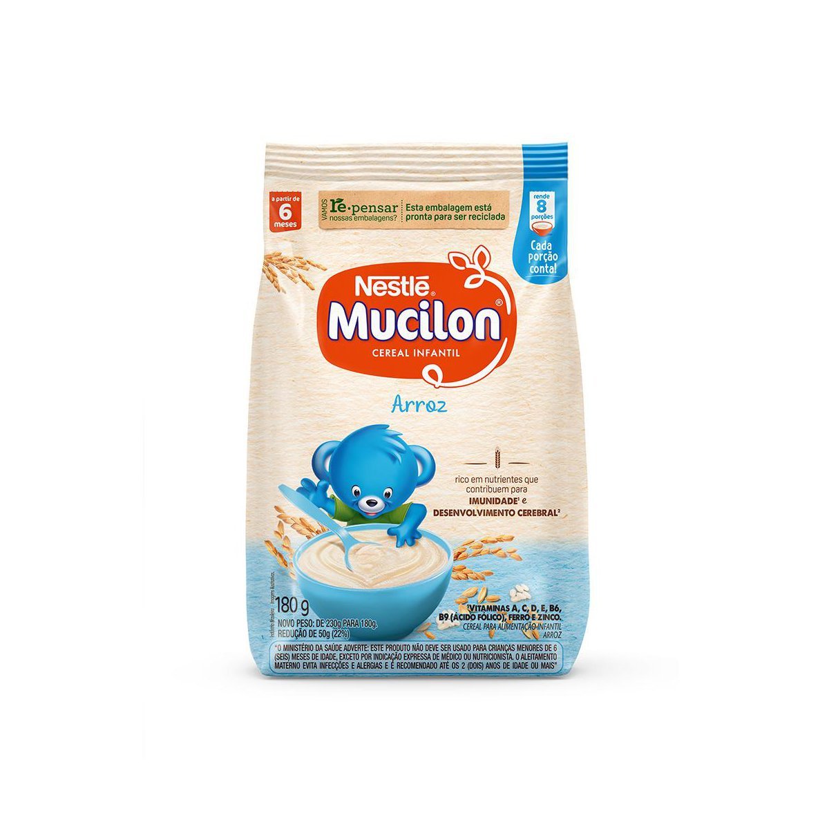 Cereal Infantil Mucilon Arroz 180g