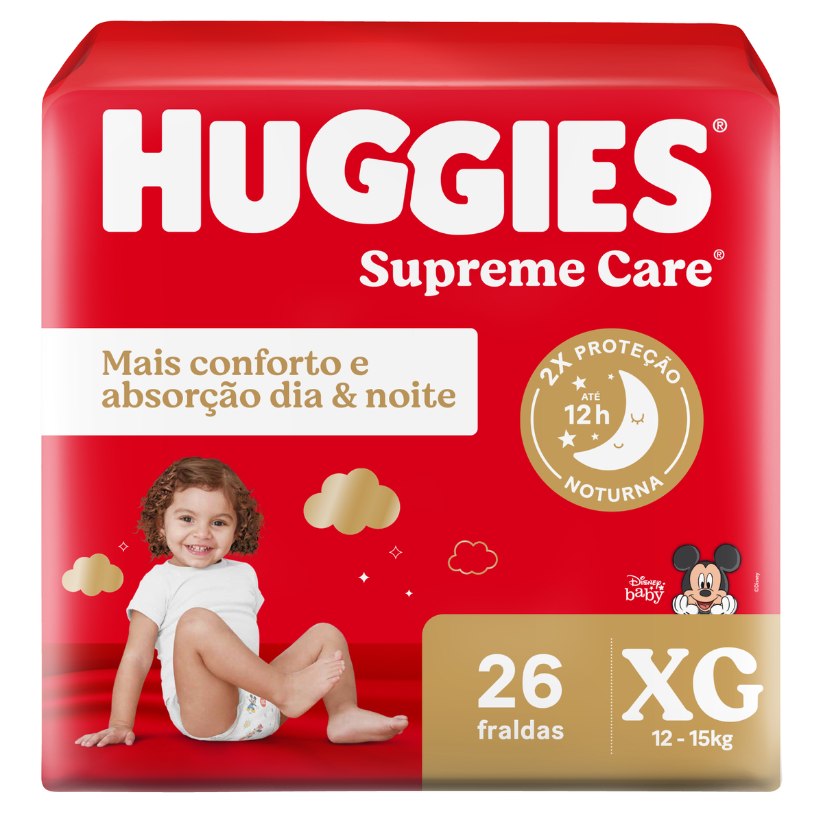 Fralda Huggies Supreme Care XG - 26 Fraldas