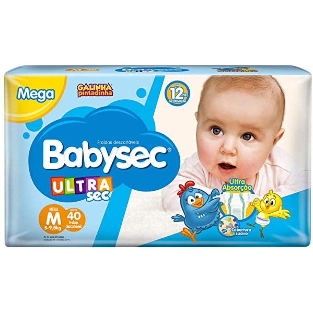 Fralda Infantil Babysec Ultra Mega M C/38