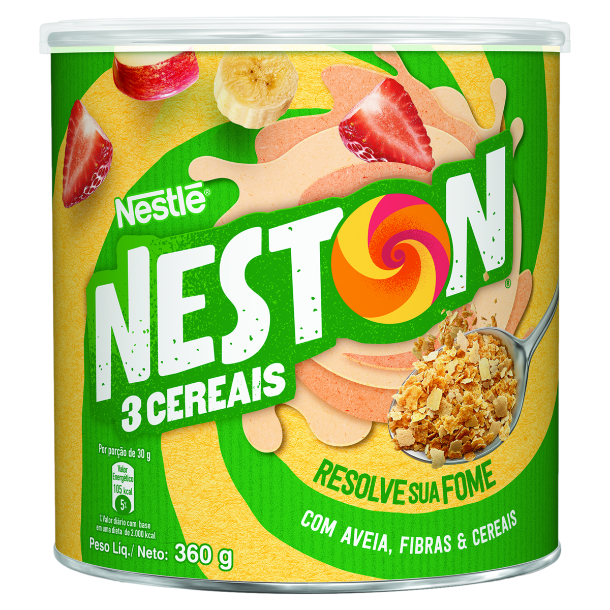 Flocos de Cereais Neston 3 Cereais Lata 360g
