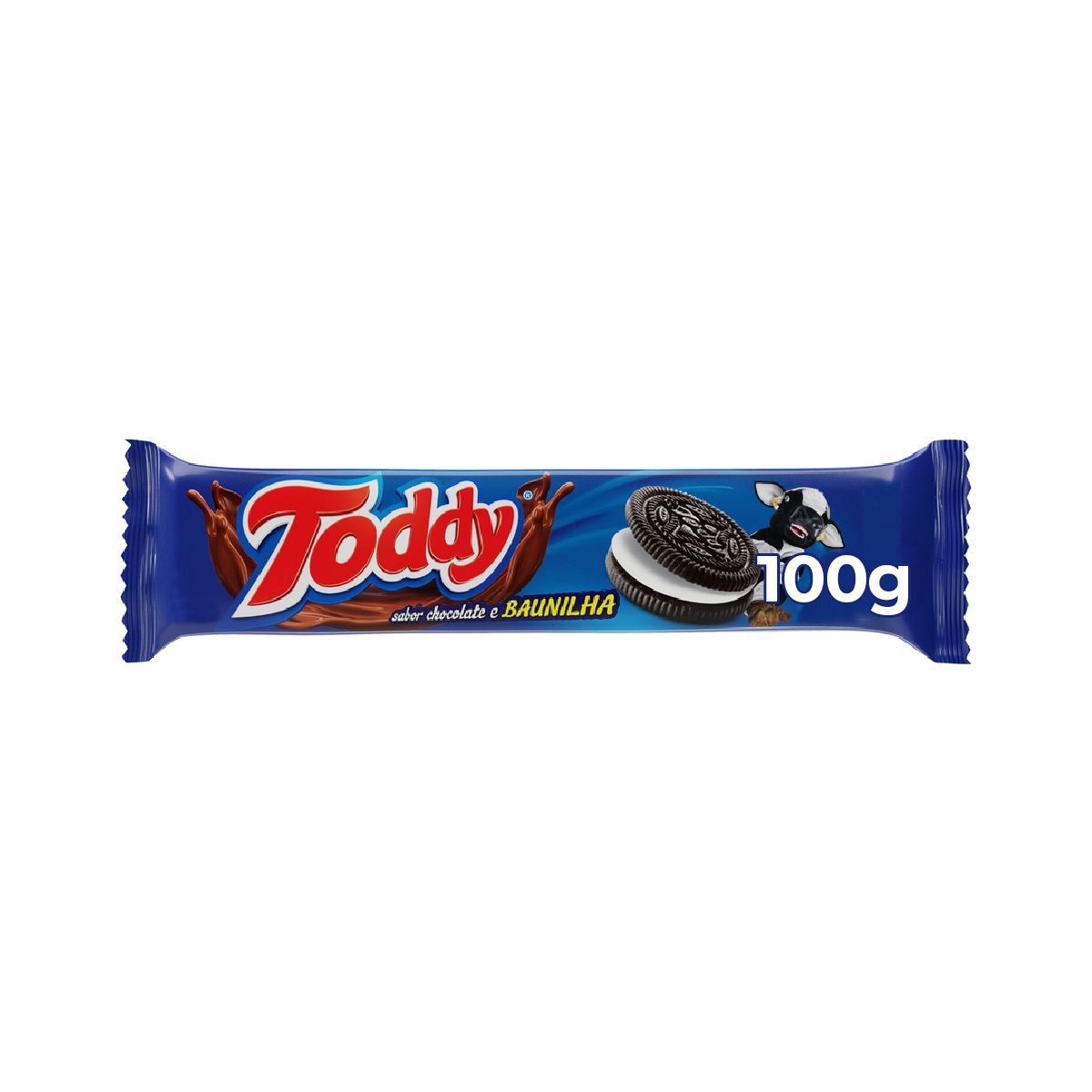 Biscoito Chocolate Recheio Baunilha Toddy Pacote 100G