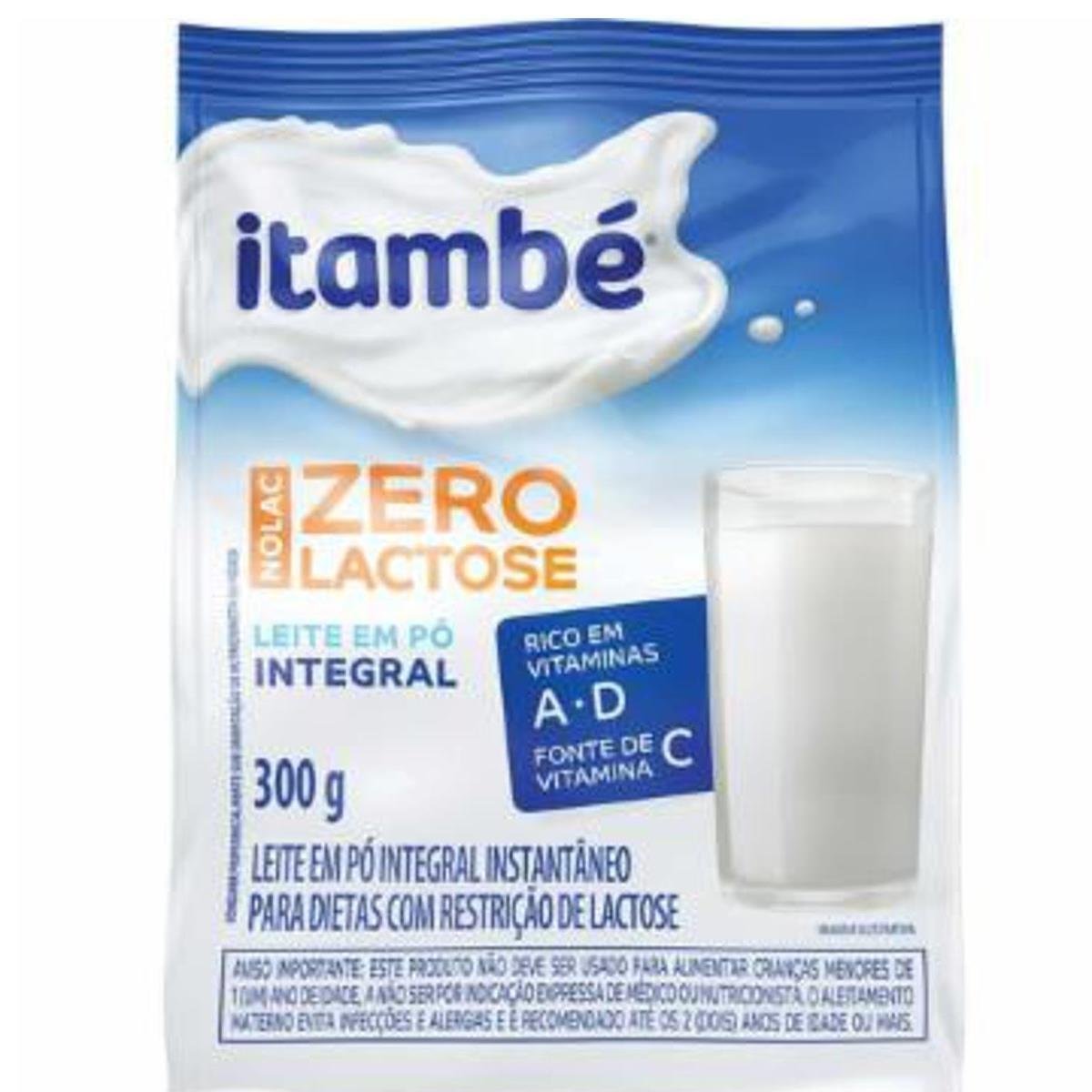 Leite Integral em Pó sem Lactose Instantâneo Itambé 300g