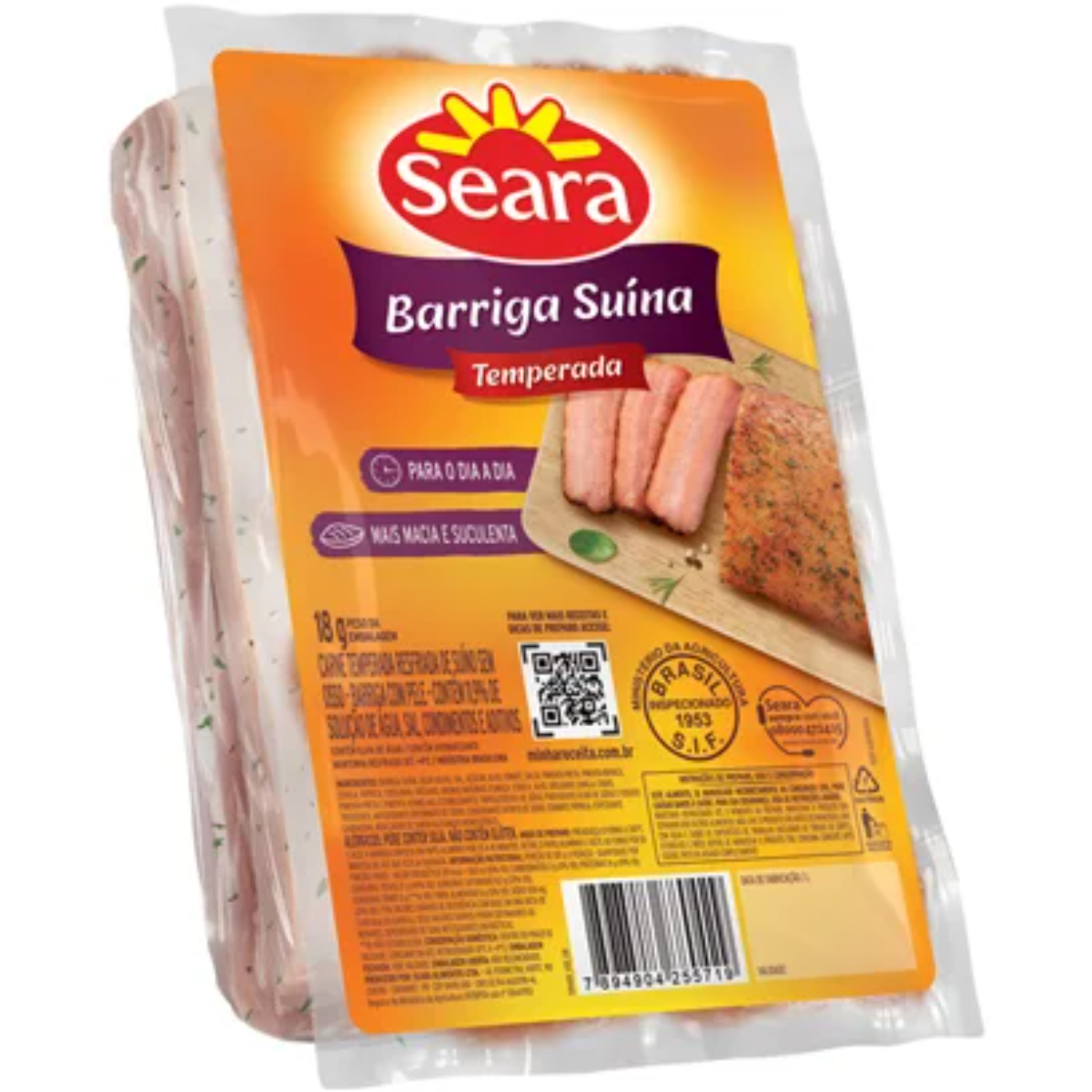 Barriga Suina Temperada SEARA 900g