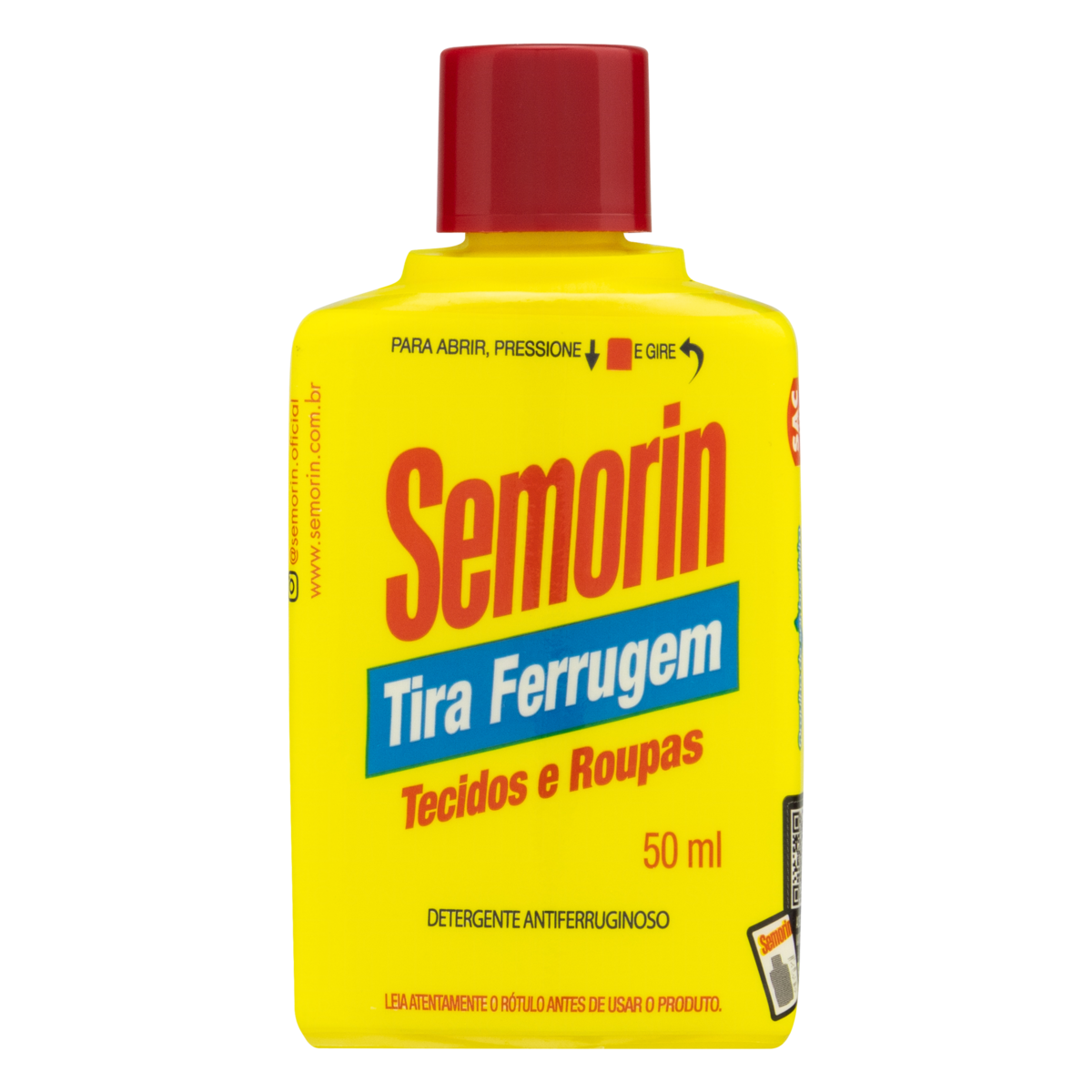 Tira-Ferrugem Tecidos e Roupas Semorin Frasco 50ml