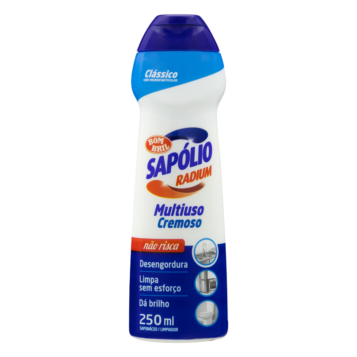 Saponáceo Cremoso Multiuso Clássico Sapólio Radium Squeeze 250ml