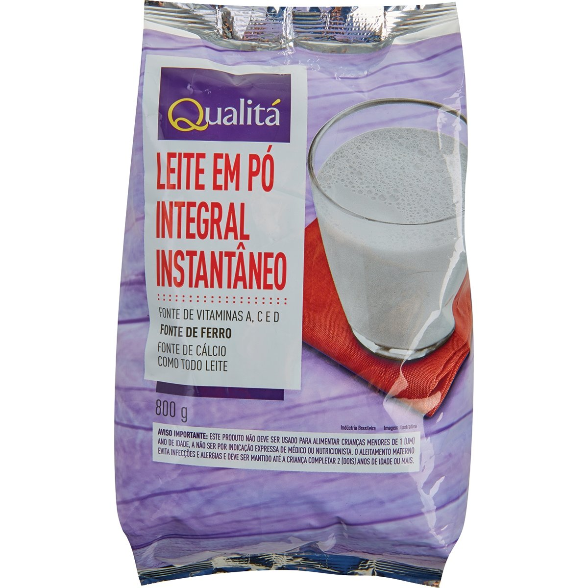 Leite em Pó Instantâneo QUALITÁ 800g