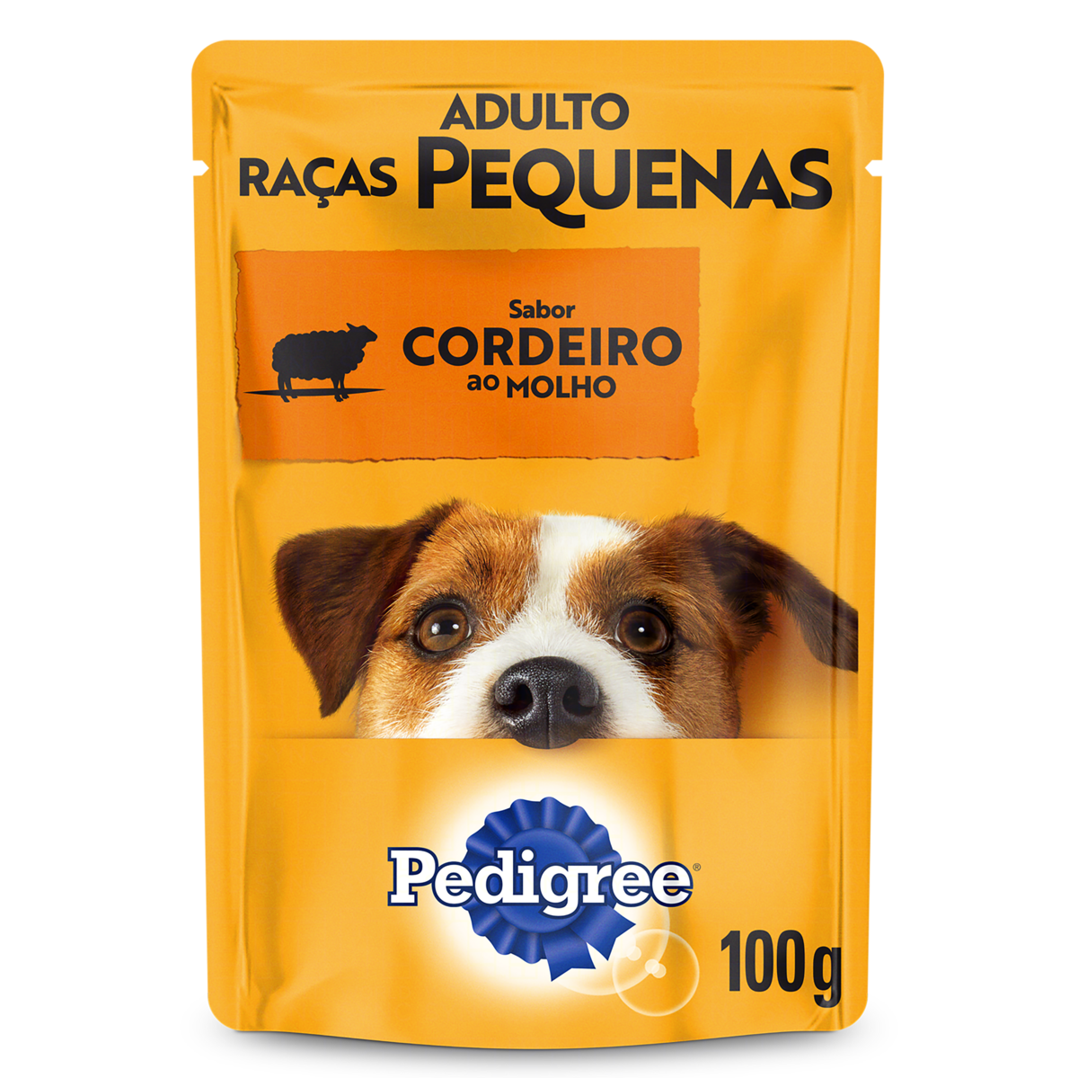 Alimento para Cães Adultos Raças Pequenas Cordeiro ao Molho Pedigree Sachê 100g