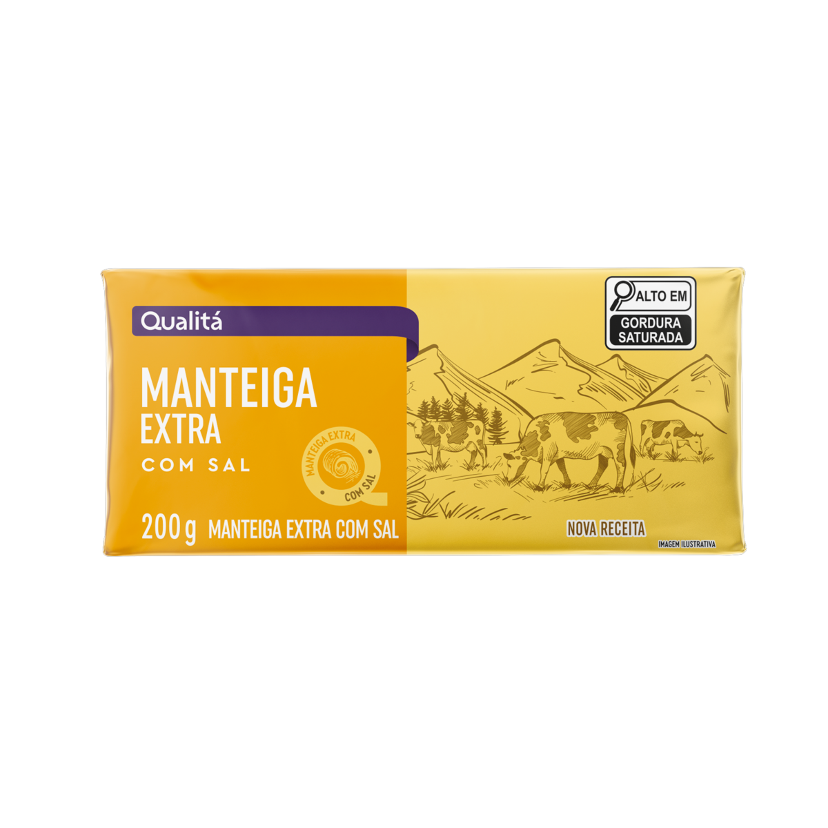 Manteiga Extra com Sal Qualitá 200g