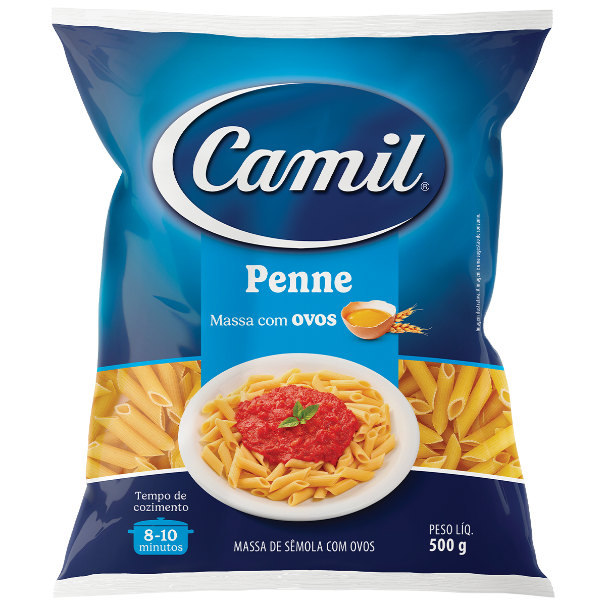 MASSA PENNE OVOS 20x500G CAMIL