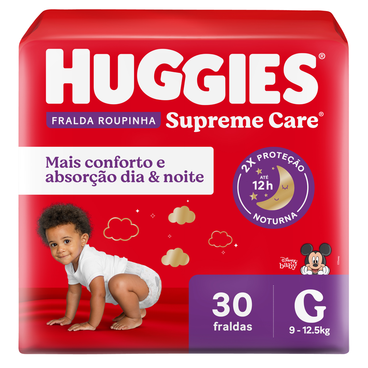 Fralda Huggies Roupinha Supreme Care G - 30 fraldas