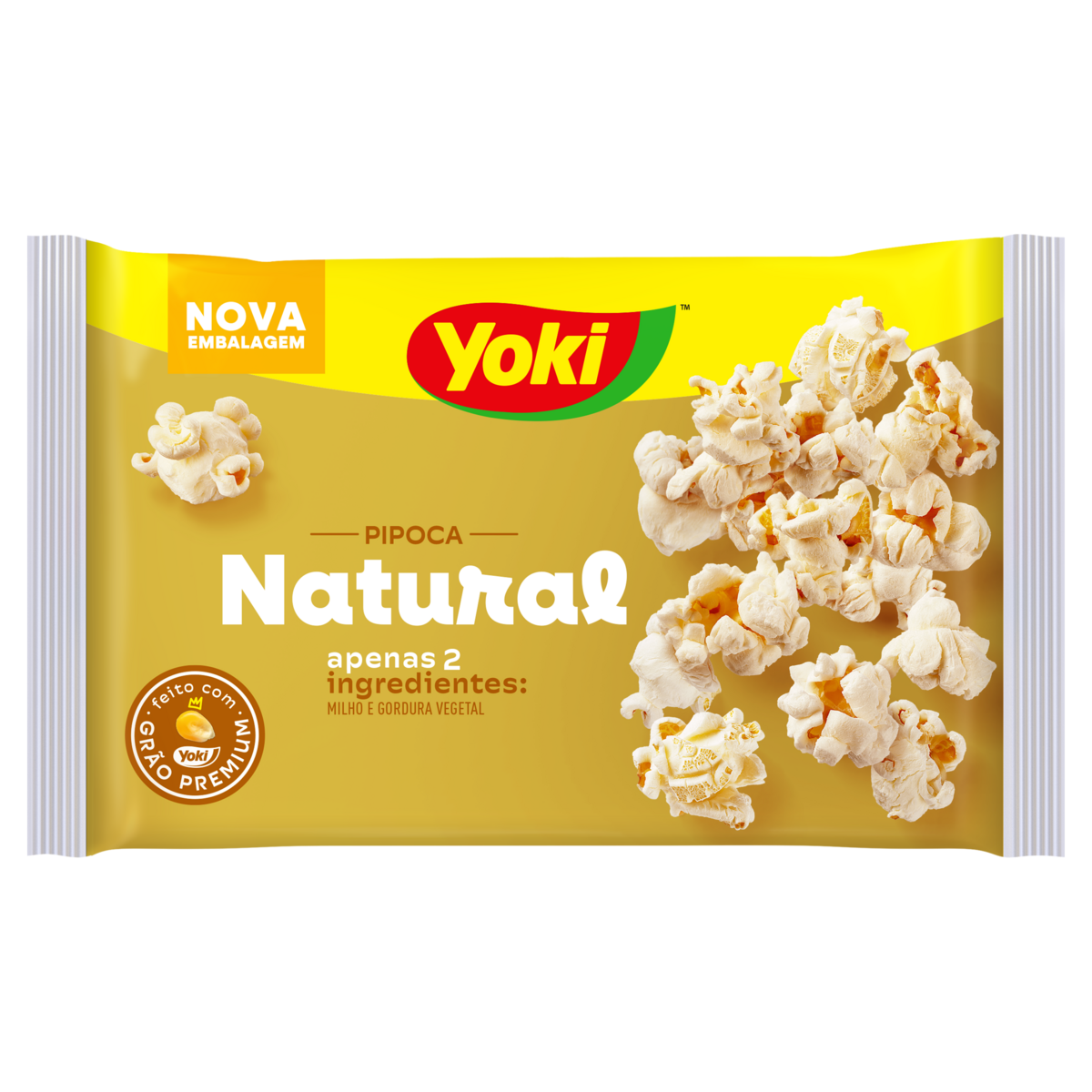 Pipoca para Microondas Sabor Natural YOKI 100g