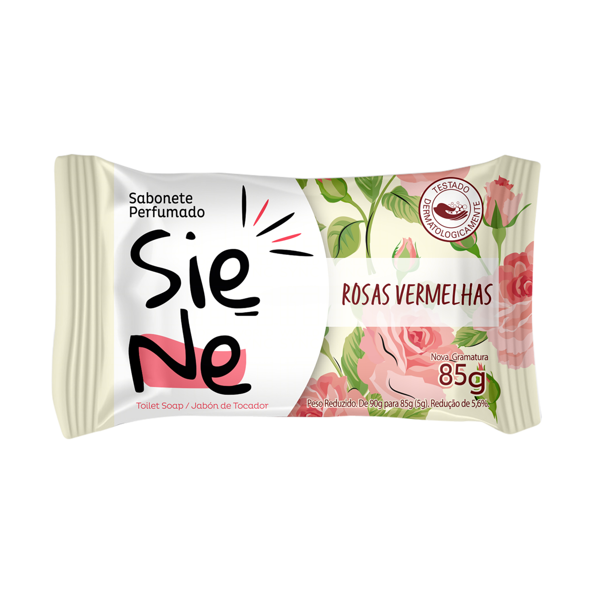 Sabonete Barra Rosas Vermelhas Siene Flow Pack 85g