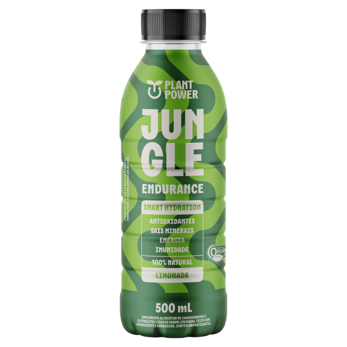 Isotônico Orgânico Limonada Plant Power Jungle Endurance Frasco 500ml