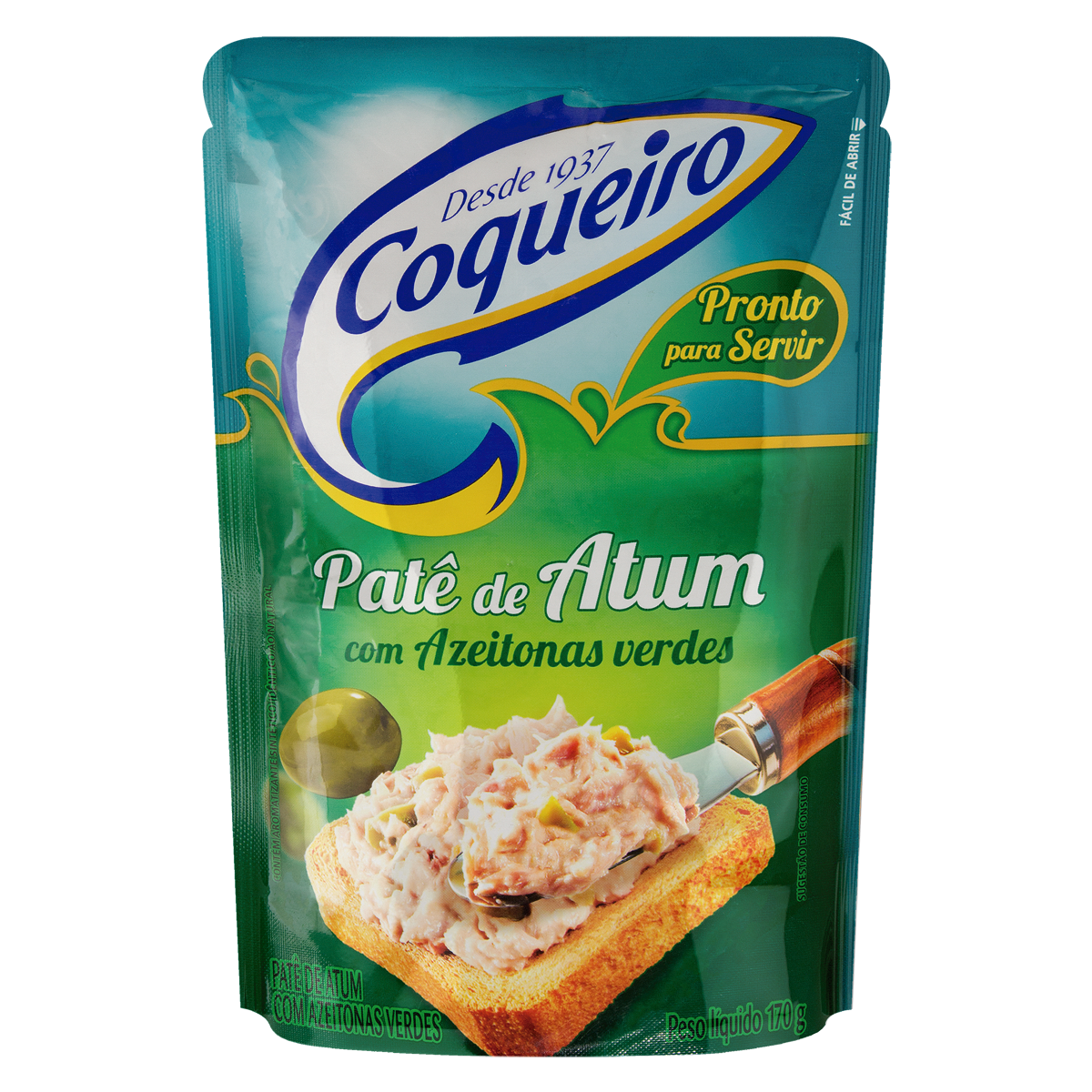 Patê de Atum com Azeitona COQUEIRO Sachê 170g