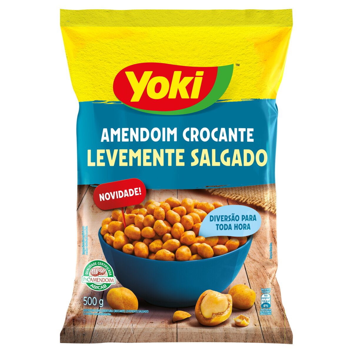 Amendoim Crocante Salgado Yoki Pacote 500g