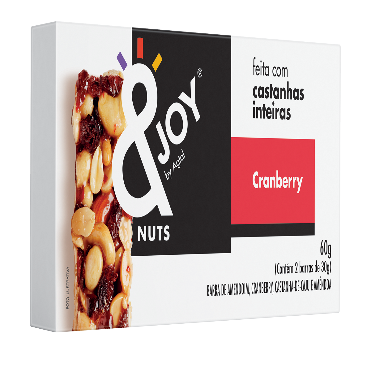 Barra Mixed NUTS Cranberry com 2 Unidades 30g