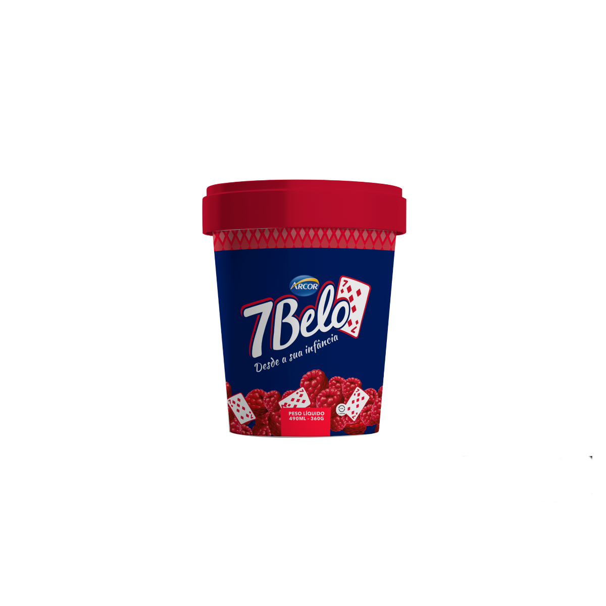 Sorvete 7 Belo Los Los Pote 490ml