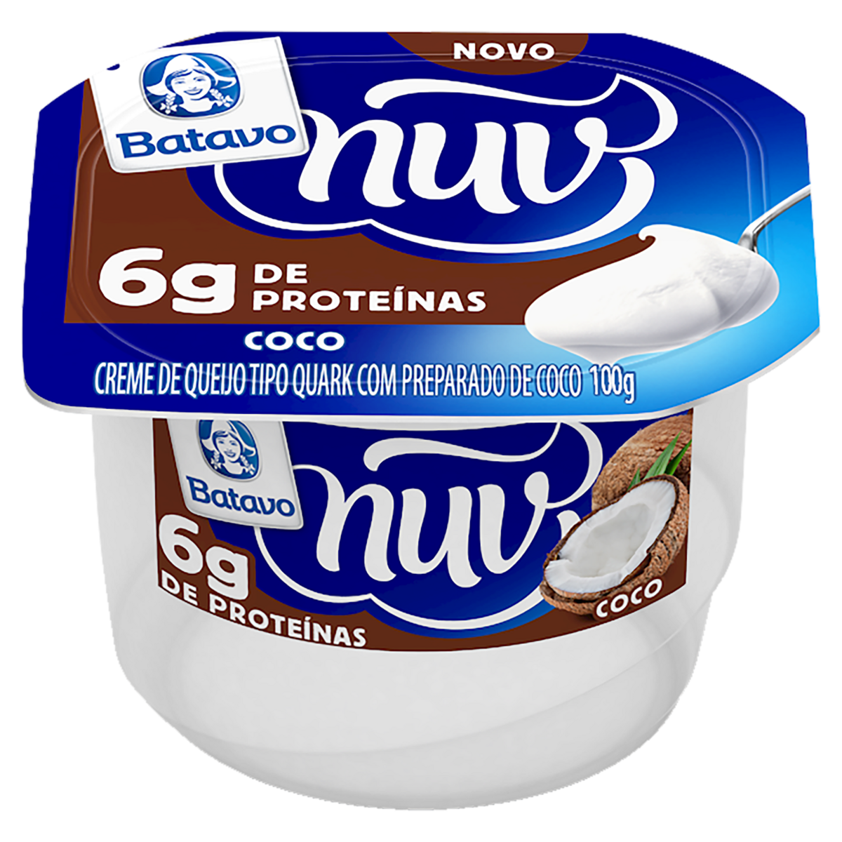 Creme Quark Coco Batavo Nuv Pote 100g