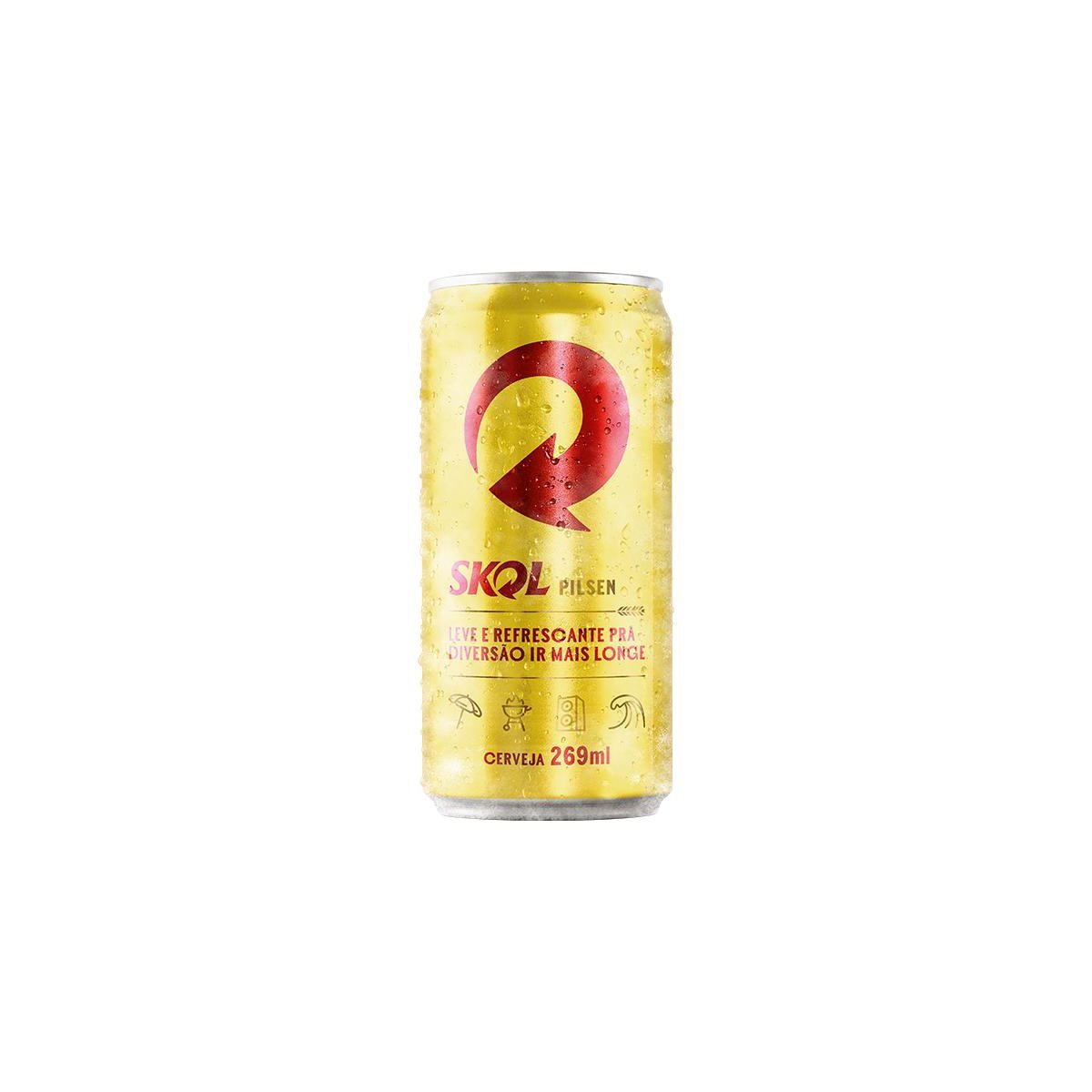 Cerveja Skol Pilsen Lata 269ml