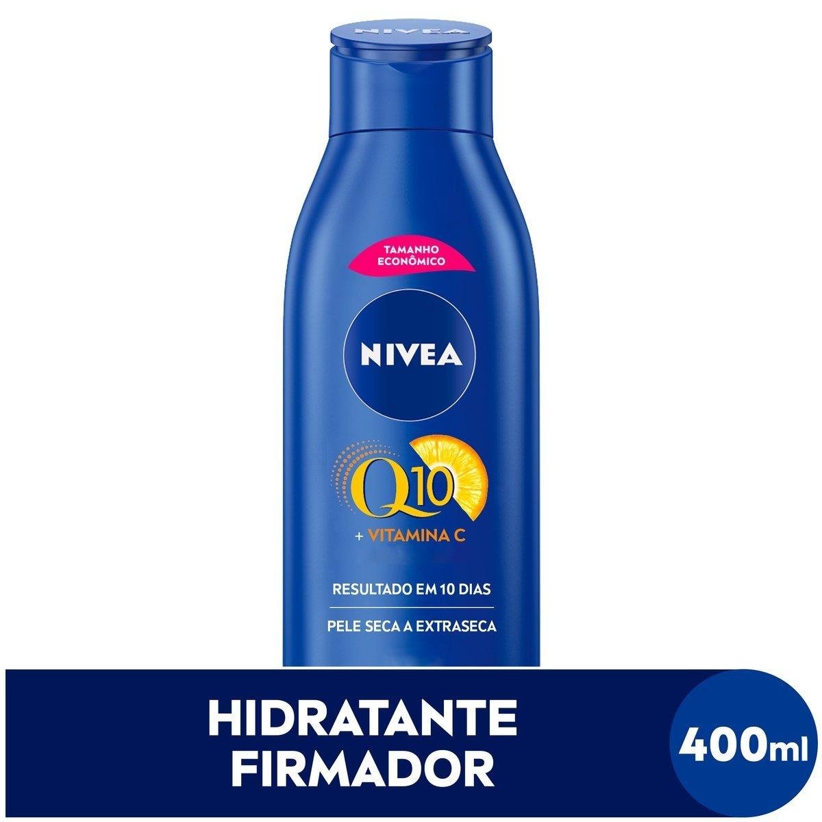 Loção Firmadora Pele Seca e Extrasseca Nivea Q10 + Vitamina C Frasco 400ml