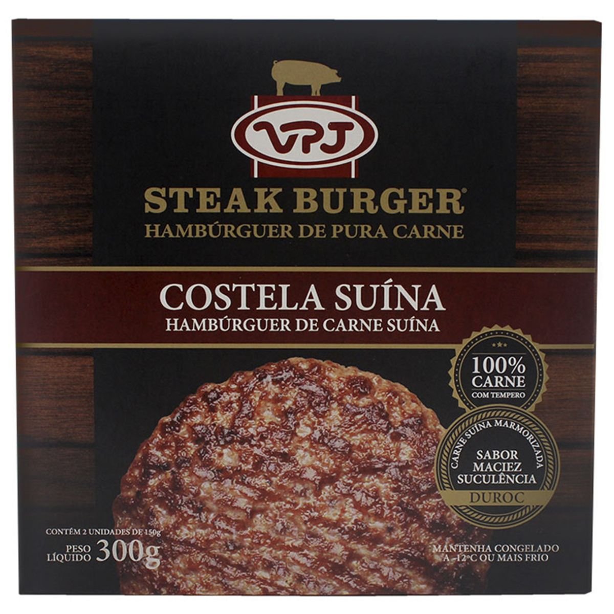 Steak Burguer Duroc VPJ 300g