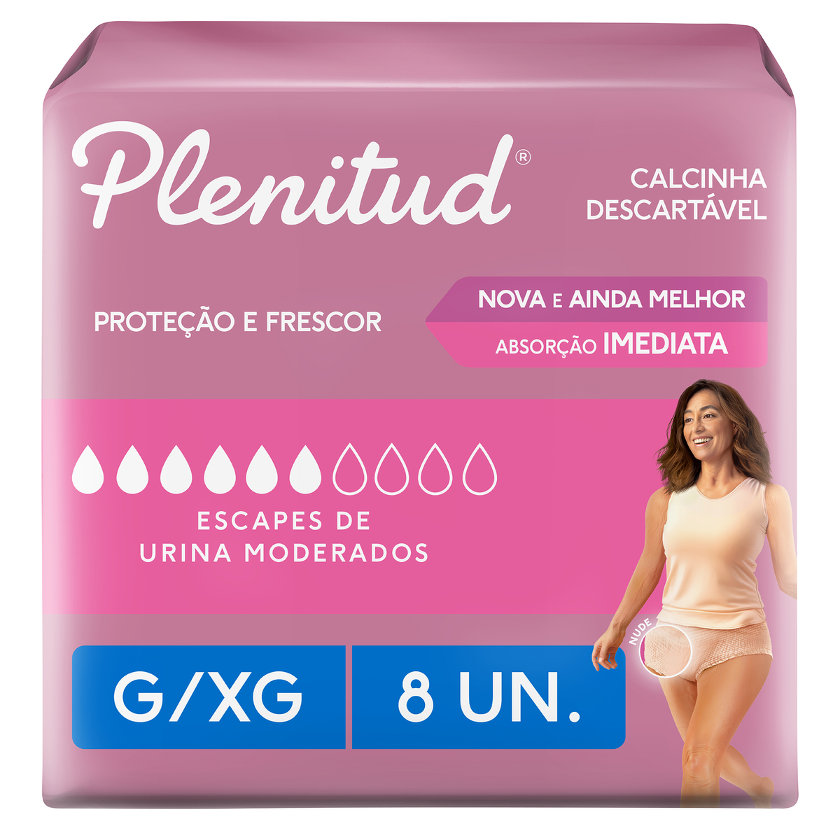 Roupa Íntima Plenitud Femme para Incontinência G/XG-8 un
