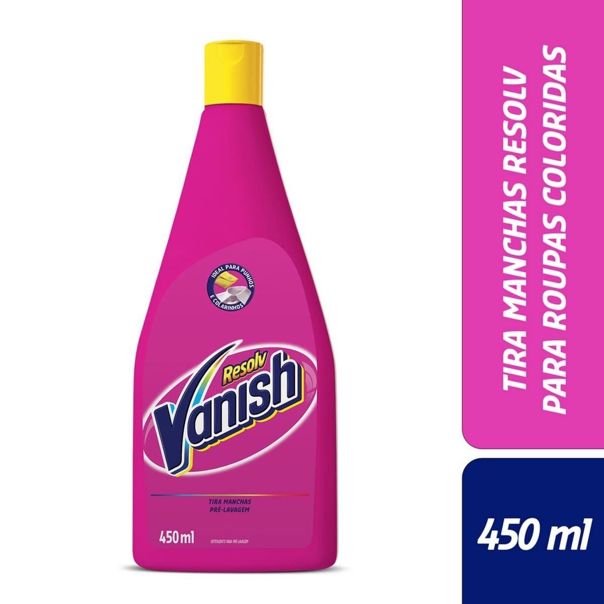 Tira-Manchas Líquido Pré-Lavagem Vanish Resolv Squeeze 450ml