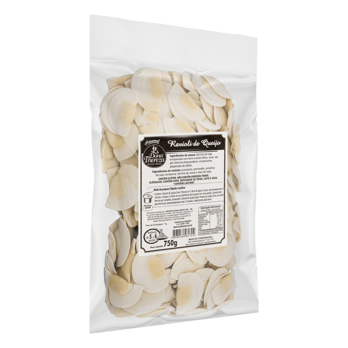 Ravioli de Queijo Dona Thereza 750g