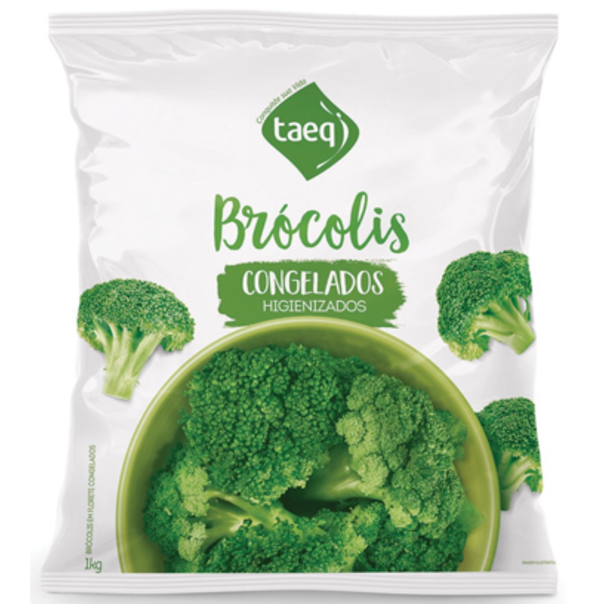 Brócolis Congelados Higienizado Taeq Pacote 1kg